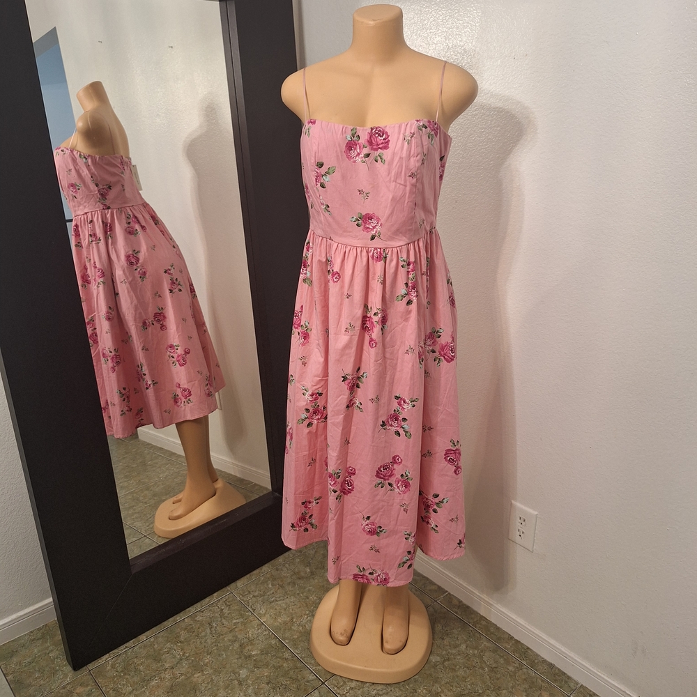 Francesca's Collections Pink Strapless Sundress for Weddings